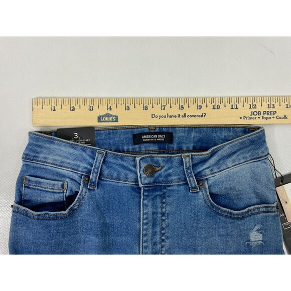 American Bazi Women Size 3 Jeans High Rise Skinny Distressed NWT - Picture 13 of 15